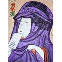 Head of girl in transparent hood,after Chokosai Eisho