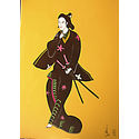 Samurai after japanese master unknown;70×50 cm;Acrylic on canvas;€400