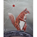 Red Squirall;oils on Canvas;20×16 inches;for sale